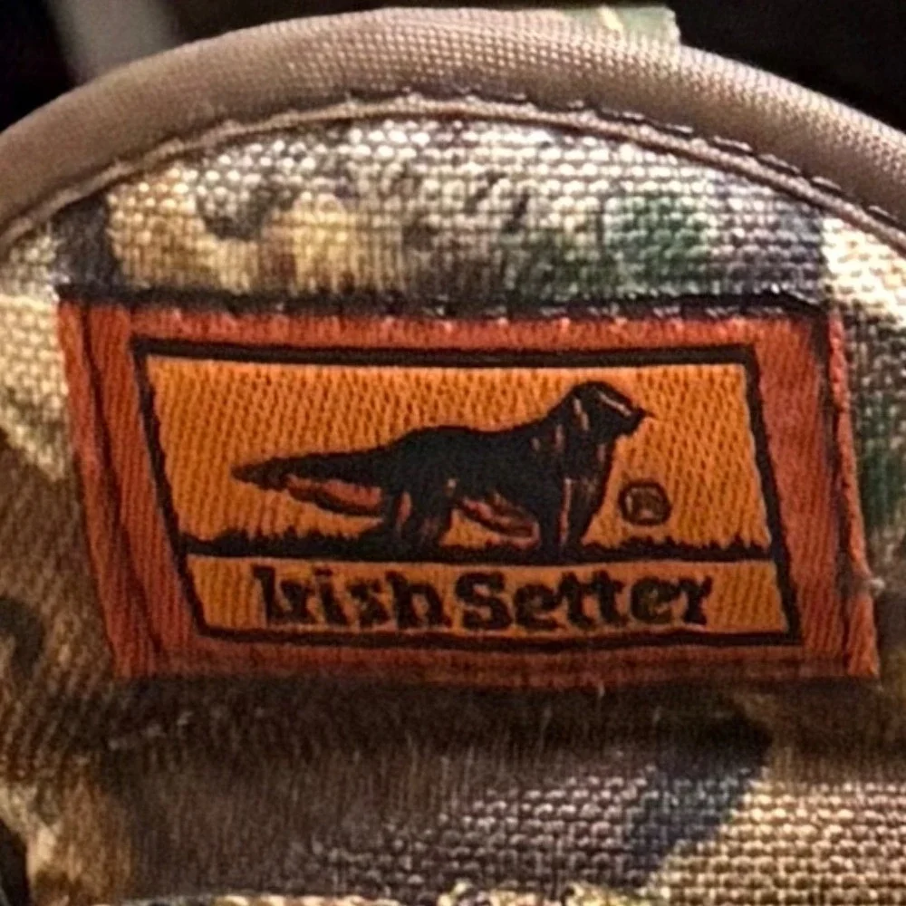 Irish Setter Hunting Boots Mens 8.5 D Camo Thinsulate Vibram 894
